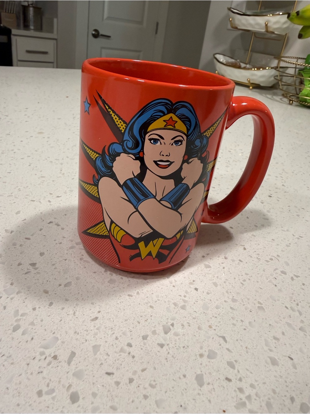 DC Red Wonder Woman Ceramic Mug